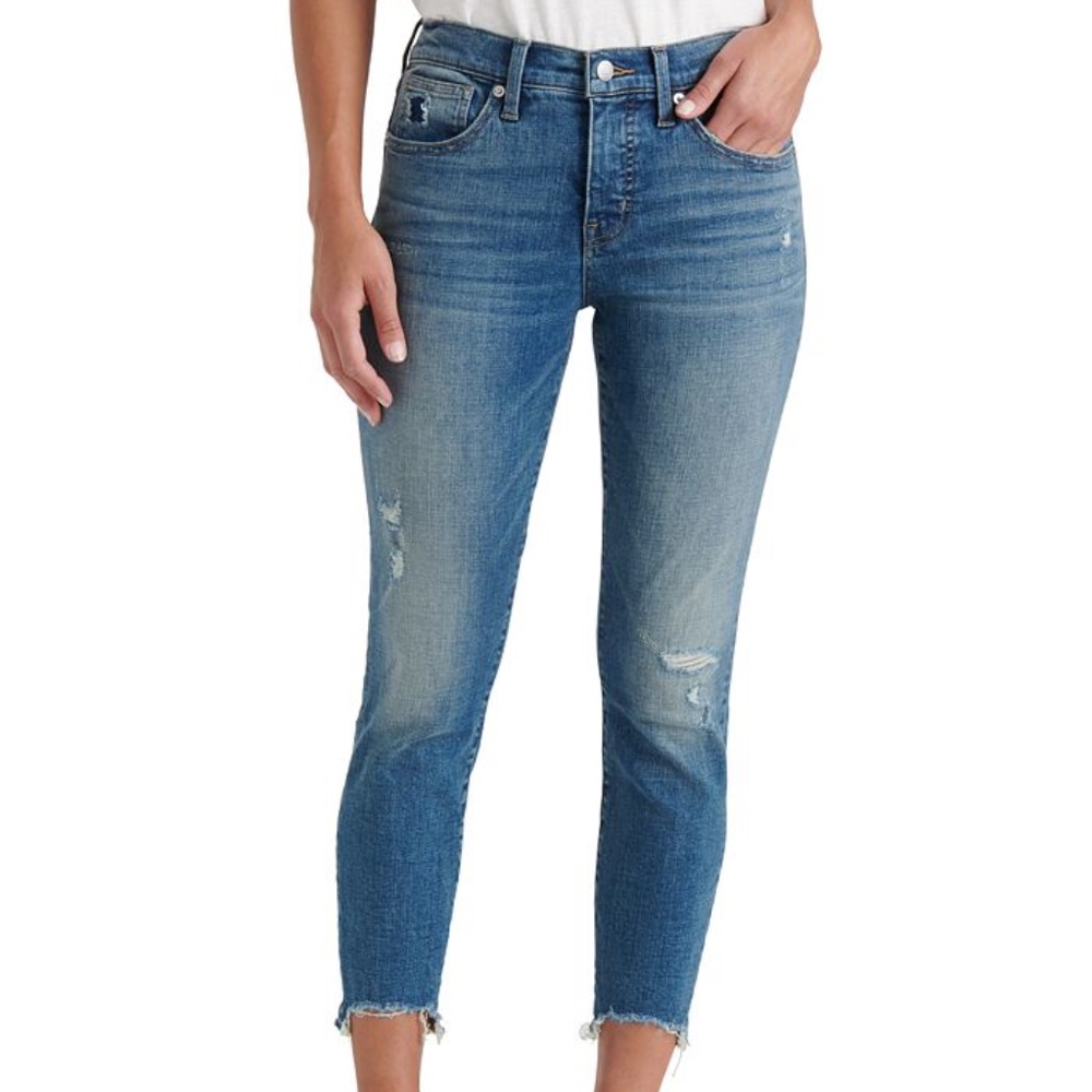 Lucky Brand Ava Ripped Skinny Jeans